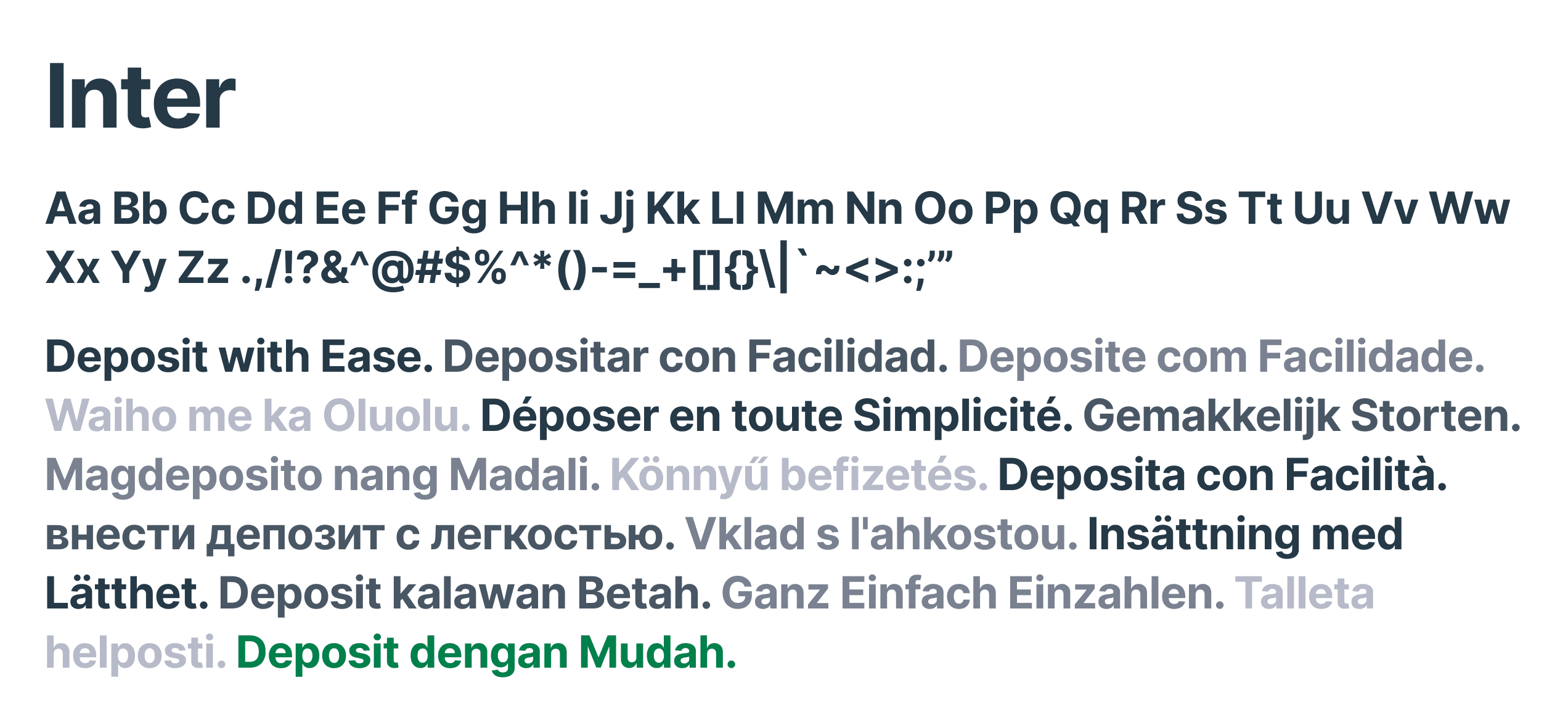 Inter typeface